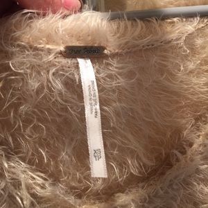 Free People “furry” short sleeve blouse